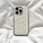 Cream Tiny Stars iPhone Case