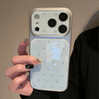 Blue Polka Dots iPhone Case