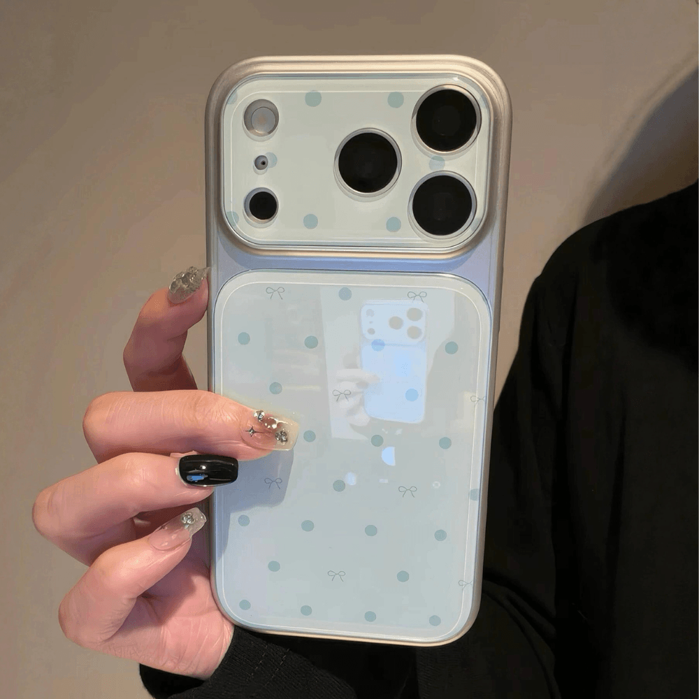 Blue Polka Dots iPhone Case