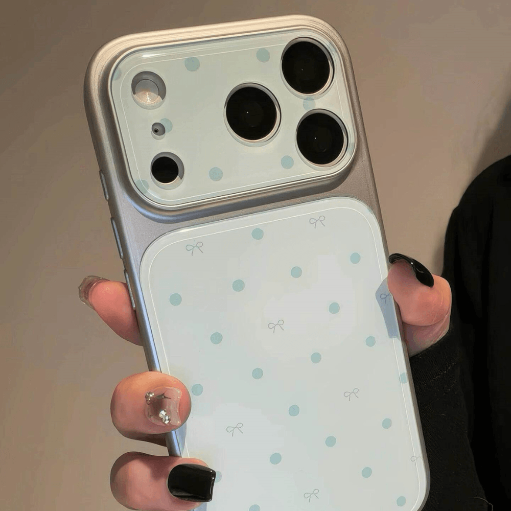 Blue Polka Dots iPhone Case