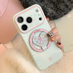 Icelandic Blue iPhone Case Magnetic Stand