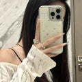Cream Tiny Stars iPhone Case