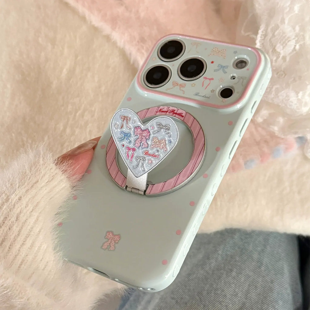 Icelandic Blue iPhone Case Magnetic Stand