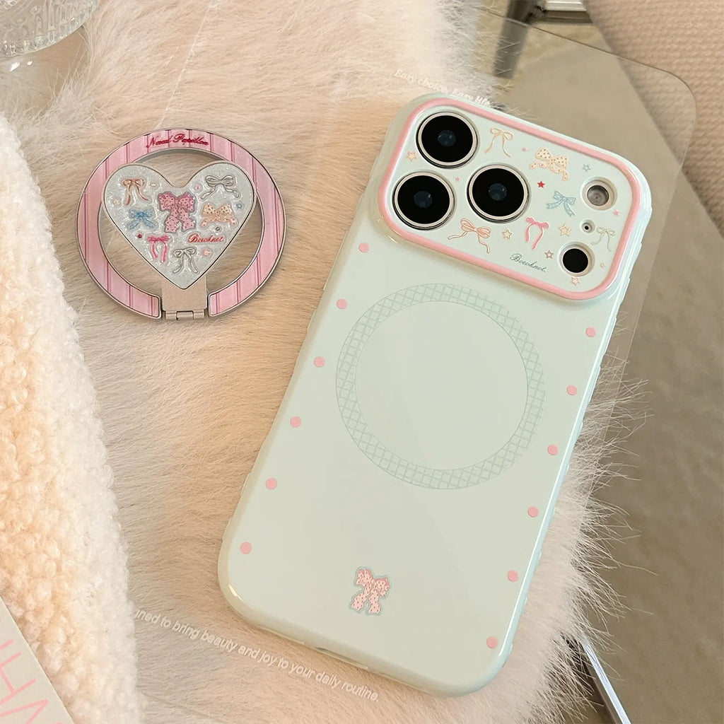Icelandic Blue iPhone Case Magnetic Stand