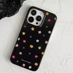 Black Flowers iPhone Case