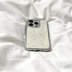 Cream Tiny Stars iPhone Case