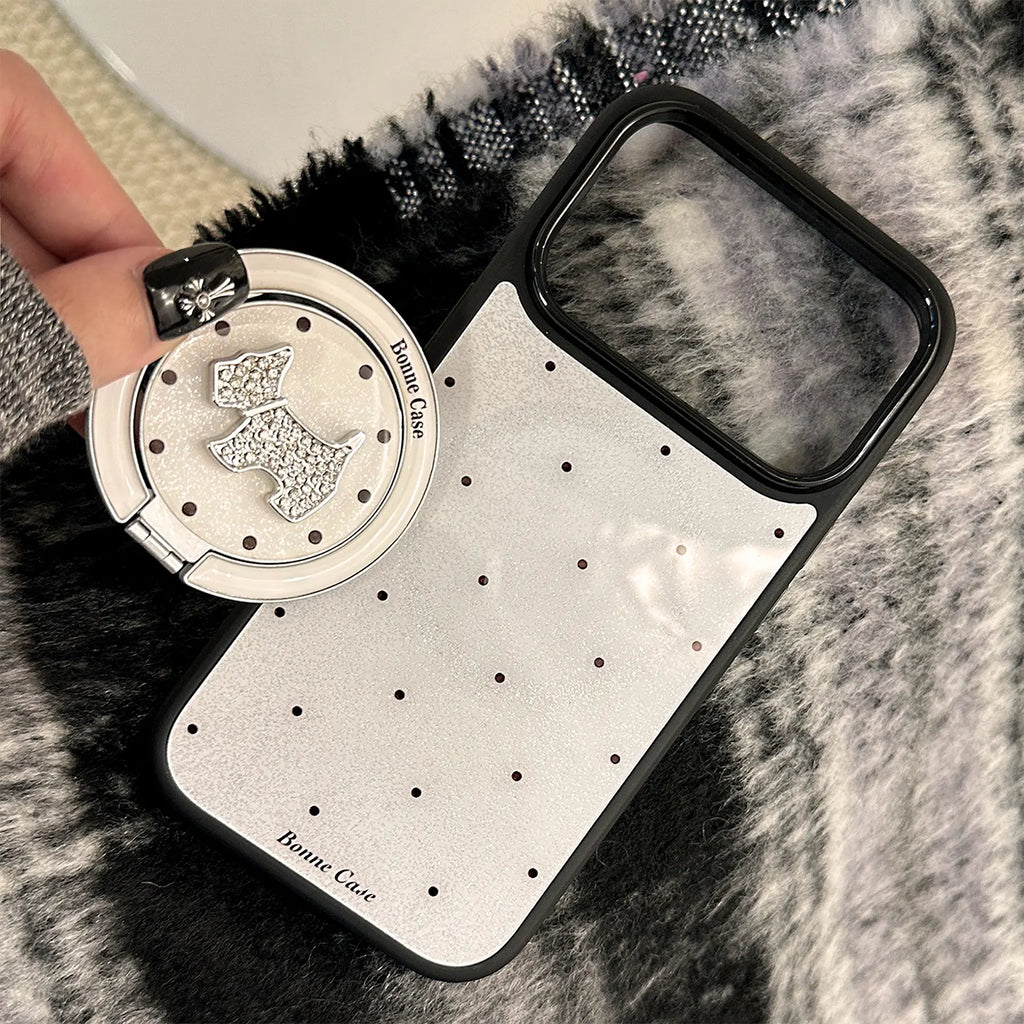 Tiny Dots iPhone Case Magnetic Stand